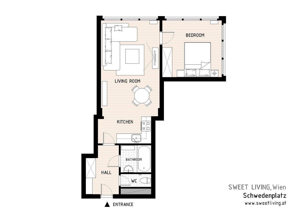 Living Schwedenplatz Apartment Viena Exterior foto